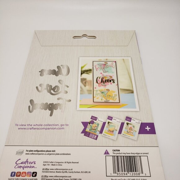 Crafters Campanion Good Vibes Metal Dies - Picture 2 of 4